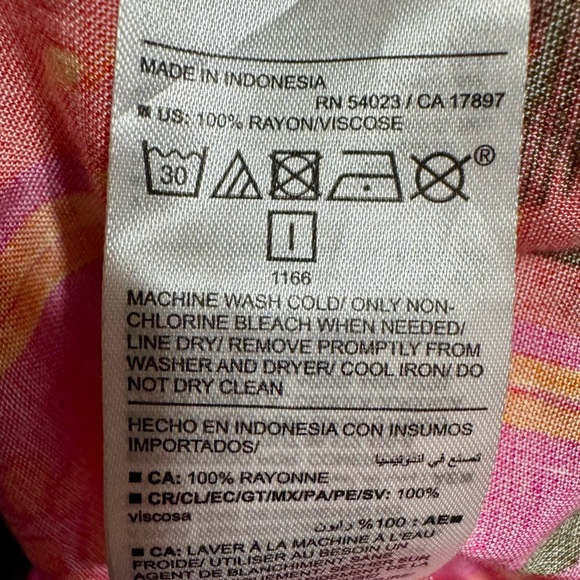 Old Navy Tropical Print Tie Strap Wide Leg Jumpsuit - Picture 9 of 9